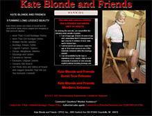 Tablet Screenshot of kateblondeandfriends.com